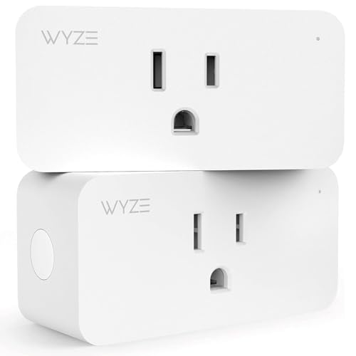 Wyze Smart Plug 2.4GHz Wi-Fi Outlet, Certified for Humans, 2-Pack