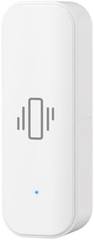 UHPPOTE 2.4GHz WiFi Vibration Sensor Shock Alarm Detector No Hub Required | for Door Window Drawer Work with Tuya APP