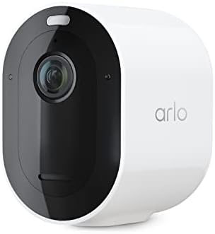 Arlo Pro 5S Spotlight Security Cam 2K HDR - Outdoor, Wireless, Dual-Band Wi-Fi - 12X Zoom, 2-Way Audio, Siren, Color Night Vision, Live Stream White (Renewed) (Renewed)