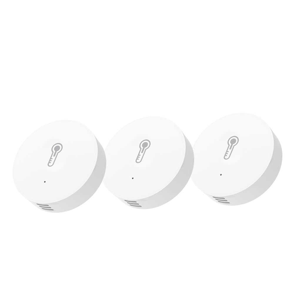 Haozee Zigbee Temperature and Humidity Sensor,3 Pack,ZigBee Hub Required