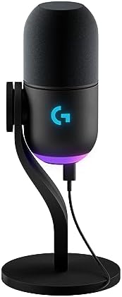 Logitech G Yeti GX Dynamic RGB Gaming/Podcast USB Microphone - Black | LIGHTSYNC, USB mic for streaming, supercardioid, USB plug and play for PC/Mac