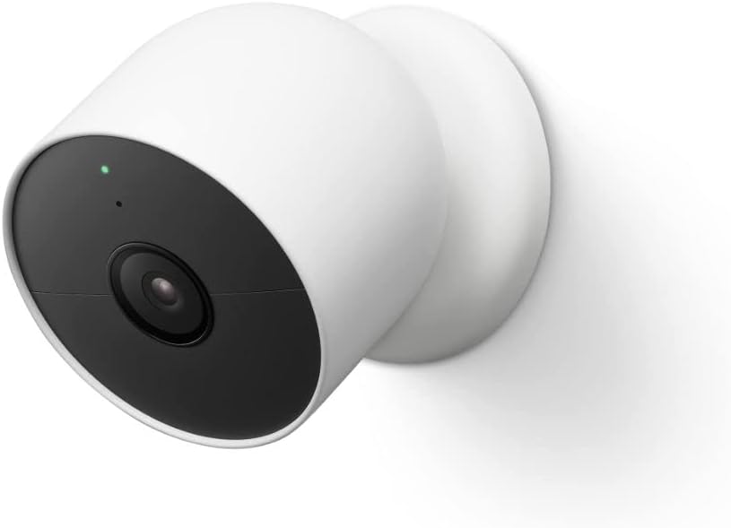 Google Nest Cam Outdoor or Indoor, Battery - Wireless Security Camera | Home security camera, built-in intelligent alerts, 1080p HDR video, works with Google Home and Alexa