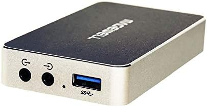 Magewell USB Capture SDI Plus– 1-Channel SDI to USB 3.1 Audio/Video Capture with Loop-Through, Analog Line I/O, Up to 2K / 120fps (32050)