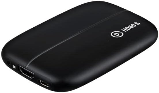 Elgato HD60 S, External Capture Card, Stream and Record in 1080p60 with ultra-low latency on PS5, PS4/Pro, Xbox Series X/S, Xbox One X/S, in OBS, Twitch, YouTube, works with PC/Mac
