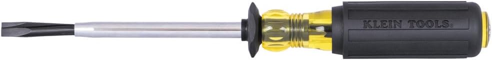 Klein Tools 6026K Slotted Screw-Holding Screwdriver, 5/16-Inch Split-Blade Flat Head Driver, Positive Gripping Action, Cushion-Grip Handle