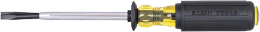 Klein Tools 6026K Slotted Screw-Holding Screwdriver, 5/16-Inch Split-Blade Flat Head Driver, Positive Gripping Action, Cushion-Grip Handle