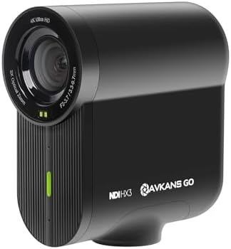 Go 4K Wireless Live Streaming Camera with NDI HDMI USB RTMP Video Outputs, 90 Degree Wide Angle with 9X Zoom, Video Recording Camera for Church, Sport and Creators