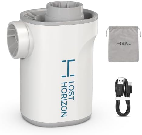 Lost Horizon Air Pump for Camping Mattresses, Inflate & Deflate | Designed for Lost Horizon Mattresses, Fast Setup & Pack-Up, Rechargeable, 4000mAh Battery