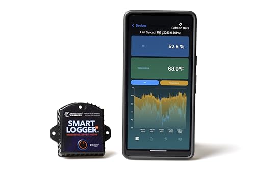 Smart Logger V2™ Bluetooth Ambient Temperature & Relative Humidity Data Logger for Home & Industrial Use (5 Pack)