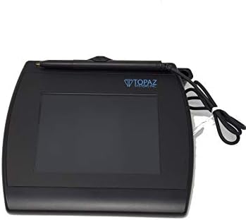 Topaz T-LBK57GC-BBSB-R SigGem Color 5.7 Signature Capture Pad, Dual Serial/Virtual Serial via USB (Renewed)