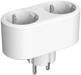 Smart Socket Dual Socket, Smart Power Timer Plug, Smart Sharing 16A WiFi Plug with Voice Control Timer Current Meter Power Off Memory Function for Home, Compatible with Zigbee/BLEmesh/TY APP