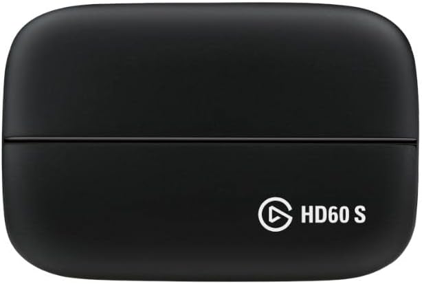 Elgato HD60 S, External Capture Card, Stream and Record in 1080p60 with ultra-low latency on PS5, PS4/Pro, Xbox Series X/S, Xbox One X/S, in OBS, Twitch, YouTube, works with PC/Mac