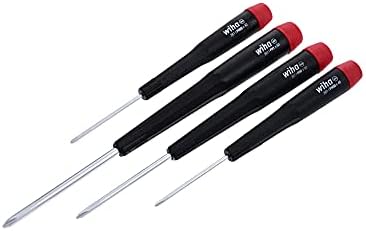 Wiha 26194 Screwdriver Set, Phillips With Precision Handles, 4 Piece
