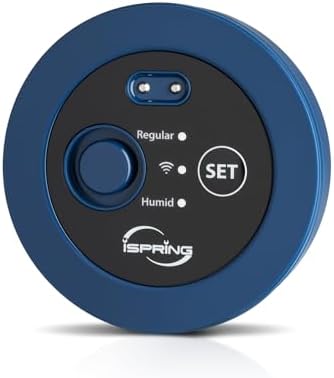 iSpring ASLS43WL Wireless Leak Sensor - 2 Modes: Regular & Humid | Wireless add-on for LS43WL. 2 modes: regular & humid. Smart home. Expands to 8 sensors. Easy install.