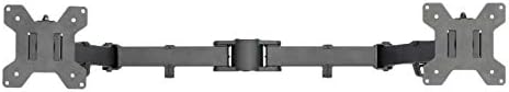 VIVO Black Fully Adjustable Dual Monitor Arm for Desk Mount Stand, Double Monitor Arm for 2 Screens up to 27 inches, PT-SD-AM02A