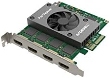 Magewell Pro Capture Quad HDMI 11100 – 4-Channel HDMI Capture Card (4× HDMI in) with FPGA Video Processing, Up to 2048×2160 Input, PCIe Gen2 x 4, Low Latency