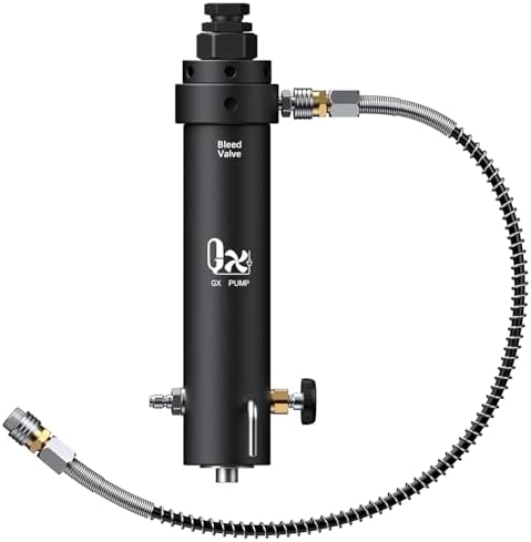 GX-PUMP Professional-Grade High Pressure PCP Air Compressor Filter | with Pressure Maintaining Function- 5800PSI Oil/Water Separator, Magnetic or Screw Mounting ,Dry Air Intake for Paintball