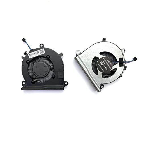 (2 Pack) CPU+GPU Cooling Fan Replacement for HP Pavilion Gaming 15-EC 16-A L77560-001 15-ec0001ne 15-ec0045AX 15-ec0002ng 15-ec0013dx 15-ec0751ms 15-ec0075ax 15-ec0001ne 16-a0075cl 16-a0032dx Pair Fan