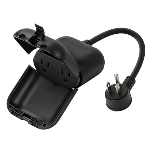 EP Outdoor Smart Plug, WiFi Plug with 2 Individually Sockets, Black