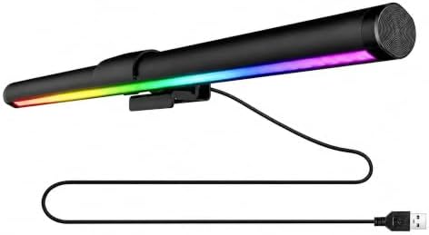 Monitor Light Bar RGB: USB Reading LED Task Lamp with Touch Control - No Screen Glare Dimmable Desk Lamp Computer Monitor Light Bar for Screen Home Office