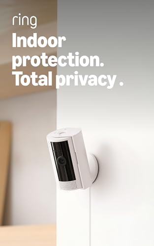 Ring Indoor Cam, Home or business security in 1080p HD video, 2-pack, White