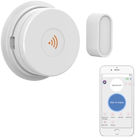 WeHere Wi-Fi Bridge (W100) & Door Sensor for WeHere Smart Lockboxes, Door Sensor for Business