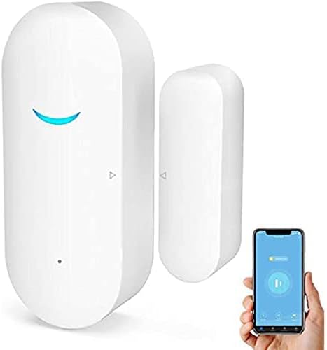 4-Pack Smart Door/Window Sensor: WiFi Alarm, Wireless Alerts, Compatible with Alexa/Google Assistant