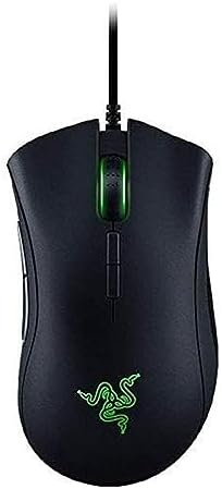 Razer DeathAdder Elite Gaming Mouse: 16,000 DPI Optical Sensor - Chroma RGB Lighting - 7 Programmable Buttons - Mechanical Switches - Rubber Side Grips - Matte Black