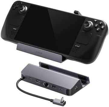 Anker Steam Deck Dock, 6-in-1 4K@60Hz HDMI Docking Station for Steam Deck | 4K HDMI, 1Gbps Ethernet, 2 USB-A, USB-C Port, Fast Charging, for Steam Deck (OLED)/ROG Ally/Legion Go (Not for Rog Ally X)