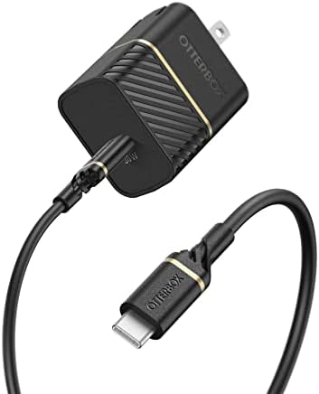 OtterBox USB-C Wall Charger, 30W + OtterBox USB C-C 1M Cable - Black Shimmer