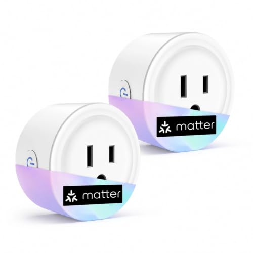 Matter Smart Plug , WiFi Outlet App Remote Control & Voice Control, 2 Pack