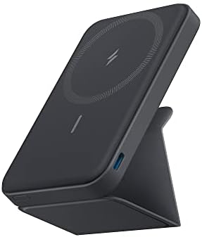 Anker 622 Magnetic Power Bank, 5,000mAh Foldable Wireless Portable Charger | Battery Pack with Stand and Side USB-C Port, Magsafe-Compatible for iPhone 16 / 15 / 14 / 13 Series