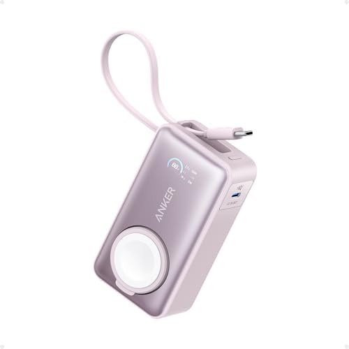 Anker MagGo Power Bank for Apple Watch, 10,000mAh 35W Max Portable Charger | Officially certified, for iPhone 17/16/15 series, Samsung, iPad, AirPods and more