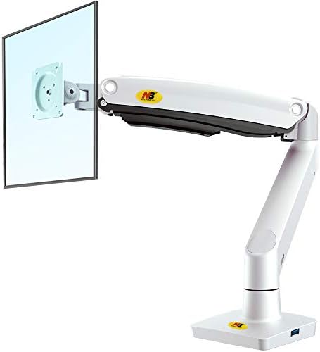 NB North Bayou Monitor Desk Mount Ultra Wide Full Motion Swivel Long Arm with Gas Spring for 22''-35''Monitors from 6.6 to 26.4lbs Height Adjustable Monitor Stand G70-W