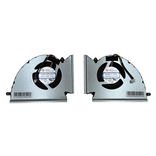 Replacement New Laptop CPU + GPU Cooling Fan for MSI GE76 GP76 WE76 MS-17K3 MS-17K2 MS-17K1 Series PABD1A010SHL-N452 PABD1A010SHR-N451 DC12V 0.6A Fan