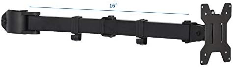 VIVO Fully Adjustable Single Monitor Arm for Desk Mount Stand, Monitor Arm for 1 Screen up to 27 inches, Black, PT-SD-AM01A