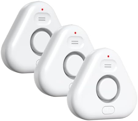 3 Pack Water Leak Detectors for Home, 4 Levels Adjustable Audio 0-120dB Water Sensor Alarm Leak Detector, IP66 Water Leakage Detection Device for Home Basements Bathroom Kitchen Toilet Laundry