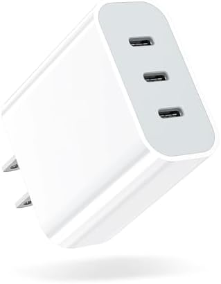 USB C Charger Block, Amoner 35W 3-Port USB C Block Fast Wall Charger