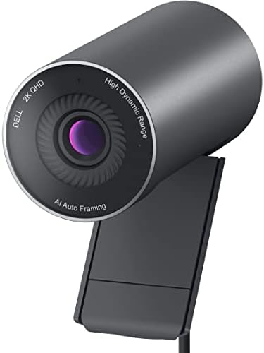 Dell 4K UHD Webcam WB7022, Sony Sensor, Teams Certified | Advanced AI auto framing
