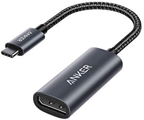 Anker USB-C to DisplayPort Adapter, Mirror or Extend up to 4K@60Hz Adapter | Aluminum, Portable, Connect to DisplayPort monitor, for MacBook Pro/Air, iPad Pro, XPS 15/13, Spectre, Surface, and More