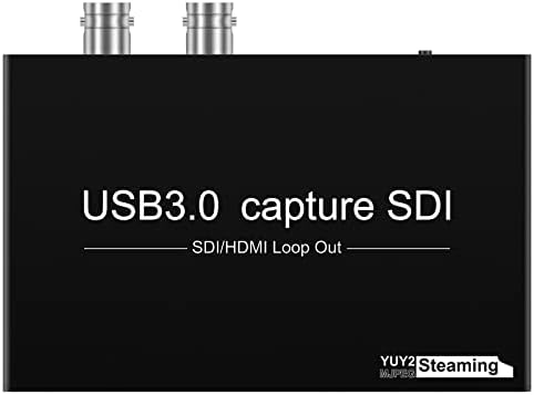 Wiistar SDI Video Capture Card 1080P60fps HDMI/SDI to USB3.0 with Loopout | Audio Video Capture Device USB Video Record for Camera Live Streaming