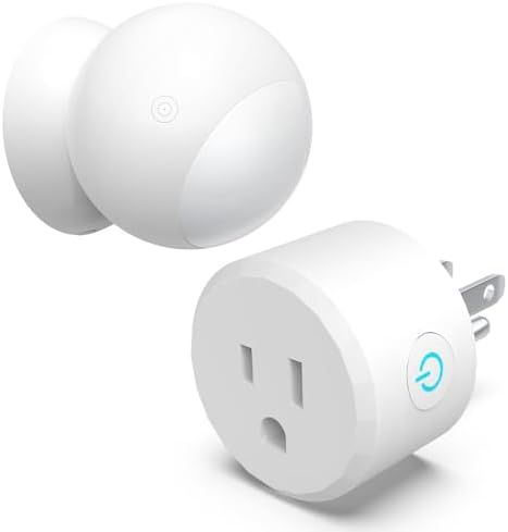 Wireless Motion Sensor Outlet with Timer, Plug-N-Play PIR Motion Activated Switch, Indoor Motion Detector for Lights & Exhaust Fan (110V-120V) of Bathroom, Garage, Laundry Room