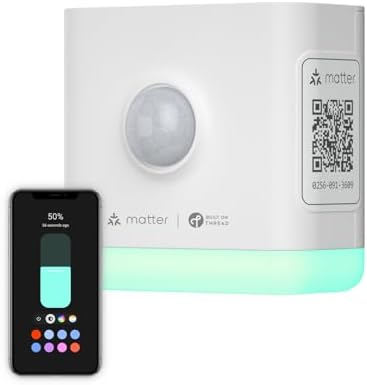 THIRDREALITY Smart Night Light-T,Support Matter Over Thread,3-in-1 RGB Color Night Light with Motion & Illumination Sensor,Local Control,Work with Home Assistant,Apple Home,Alexa,Google Home&Homey