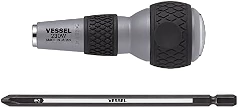 VESSEL Ball Grip (Bit-replaceable Tang-Thru Screwdriver) [No.230W-2] (Ph No.2) (Japan Import)