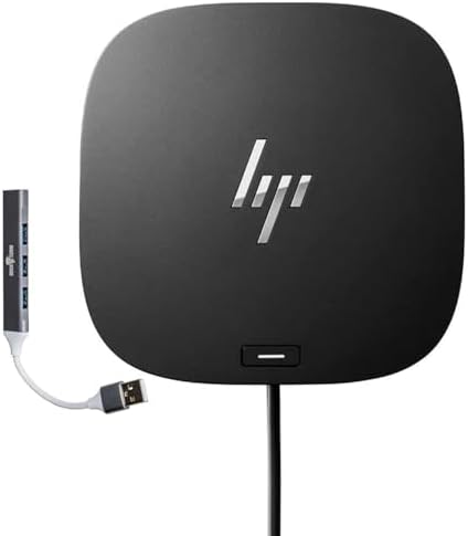 HP USB-C Essential Dock G5 – Multiport Docking Station with USB-C, HDMI | DisplayPort, Ethernet, RJ-45, Includes Dockztorm Dock, Black - 1Pack