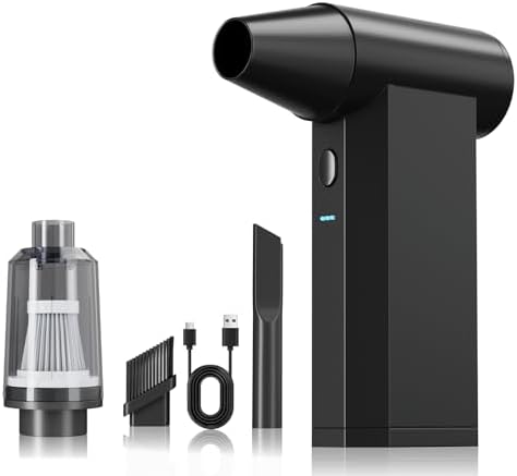 Electric Air Duster, 250000RPM Super Power Cordless Air Duster, 4-Gear Adjustable Mini Blower, Dust Blower for Computer, Keyboard, House, Outdoor and Car, Top Choice for Valentine's Day Gifts