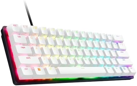 Razer Huntsman Mini Special Edition, 60% Optical Gaming Keyboard (Linear Red Switch) (Renewed)