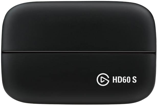 Elgato HD60 S, External Capture Card, Stream and Record in 1080p60 with ultra-low latency on PS5, PS4/Pro, Xbox Series X/S, Xbox One X/S, in OBS, Twitch, YouTube, works with PC/Mac