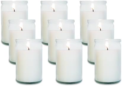 Carolina Emergency Unscented White Jar Candle – 40 Hour Burn, Clear 3.5" Tall Glass Container – Long-Lasting Paraffin Wax for Power Outages, Storms, Camping & Preparedness