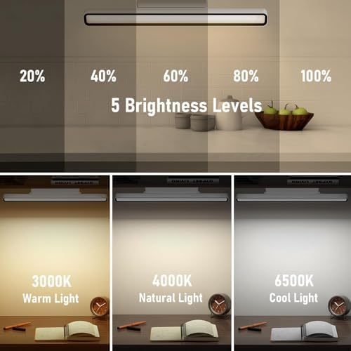 Desk Light Bar Under Desk Lights 16.5 in for Home Office, Shelf, Reading